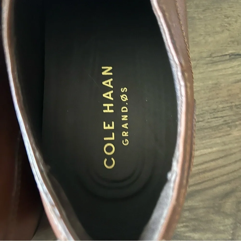 Cole Haan Men’s Jay Grand Cap Toe Oxfords Tan Leather Size 10